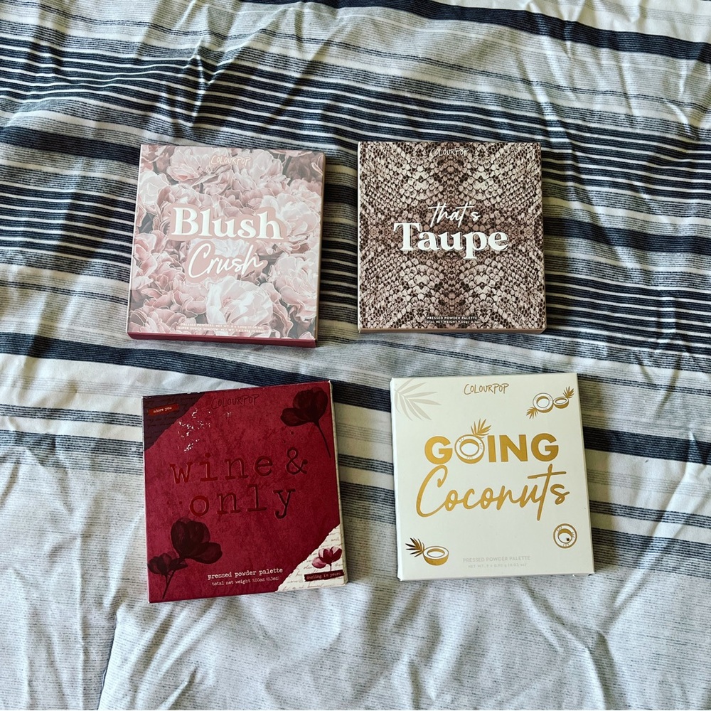 Colourpop Bundle (Blush Crush, That’s Taupe, Wine & Only and Going Cocon…
